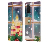 HEAD CASE CANDELE DI NATALE CUSTODIA COVER A PORTAFOGLIO PER SAMSUNG TELEFONI 1