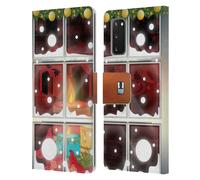 HEAD CASE CANDELE DI NATALE CUSTODIA COVER A PORTAFOGLIO PER SAMSUNG TELEFONI 1