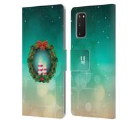 HEAD CASE CANDELE DI NATALE CUSTODIA COVER A PORTAFOGLIO PER SAMSUNG TELEFONI 1