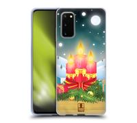 HEAD CASE CANDELE DI NATALE CUSTODIA COVER MORBIDA IN GEL PER SAMSUNG TELEFONI 1