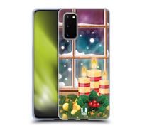 HEAD CASE CANDELE DI NATALE CUSTODIA COVER MORBIDA IN GEL PER SAMSUNG TELEFONI 1