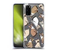 HEAD CASE CAT BREED PATTERNS 2 CUSTODIA COVER MORBIDA IN GEL PER SAMSUNG PHONE 1