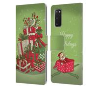 HEAD CASE CHRISTMAS ESSENTIALS CUSTODIA COVER PORTAFOGLIO IN PELLE PER SAMSUNG 1