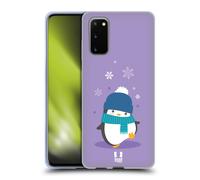 HEAD CASE CHRISTMAS PENGUIN CUSTODIA COVER MORBIDA IN GEL PER SAMSUNG TELEFONI 1