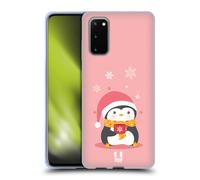 HEAD CASE CHRISTMAS PENGUIN CUSTODIA COVER MORBIDA IN GEL PER SAMSUNG TELEFONI 1