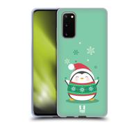 HEAD CASE CHRISTMAS PENGUIN CUSTODIA COVER MORBIDA IN GEL PER SAMSUNG TELEFONI 1