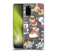 HEAD CASE CHRISTMAS PETS CUSTODIA COVER MORBIDA IN GEL PER SAMSUNG TELEFONI 1