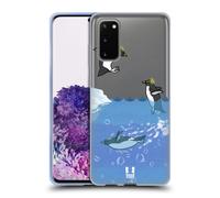 HEAD CASE COLLEZIONE PINGUINI CUSTODIA COVER MORBIDA IN GEL PER SAMSUNG PHONES 1