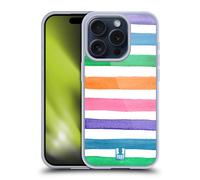 HEAD CASE COLOUR STRIPES CUSTODIA COVER MORBIDA IN GEL PER APPLE iPHONE TELEFONI