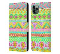 HEAD CASE COLOUR TRIBAL CUSTODIA COVER A PORTAFOGLIO PER APPLE iPHONE TELEFONI