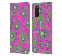 HEAD CASE COLOURFUL PAISLEY CUSTODIA COVER A PORTAFOGLIO PER SAMSUNG TELEFONI 1