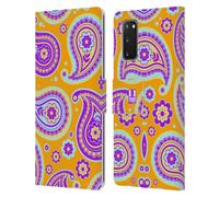 HEAD CASE COLOURFUL PAISLEY CUSTODIA COVER A PORTAFOGLIO PER SAMSUNG TELEFONI 1
