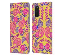 HEAD CASE COLOURFUL PAISLEY CUSTODIA COVER A PORTAFOGLIO PER SAMSUNG TELEFONI 1