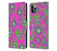 HEAD CASE COLOURFUL PAISLEY CUSTODIA COVER PORTAFOGLIO IN PELLE PER APPLE iPHONE