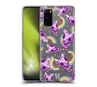 HEAD CASE CRANI CORNUTI CUSTODIA COVER MORBIDA IN GEL PER SAMSUNG TELEFONI 1