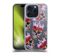 HEAD CASE CRANI E CRISTALLI CUSTODIA COVER MORBIDA IN GEL PER APPLE iPHONE