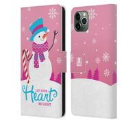 HEAD CASE DECORAZIONI NATALIZIE CUSTODIA COVER A PORTAFOGLIO PER APPLE iPHONE