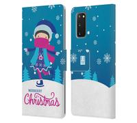 HEAD CASE DECORAZIONI NATALIZIE CUSTODIA COVER A PORTAFOGLIO PER SAMSUNG 1