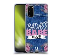HEAD CASE DECORAZIONI STAMPATE DENIM CUSTODIA COVER MORBIDA IN GEL PER SAMSUNG 1