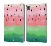 Head Case Designs Acquarelli Stampe Cocomero Custodia Portafoglio in Pelle Compatibile con Apple iPad PRO 11 M4 2024