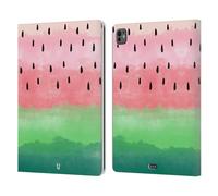 Head Case Designs Acquarelli Stampe Cocomero Custodia Portafoglio in Pelle Compatibile con Apple iPad PRO 13 M4 2024