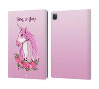 Head Case Designs Acquarelli Unicorni Sfacciati Custodia Portafoglio in Pelle Compatibile con Apple iPad PRO 13 M4 2024