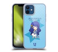 Head Case Designs Acquario Segni Zodiacali Kawaii Custodia in Gel [Protezione di Grado Militare] Compatibile con Apple iPhone 12 / iPhone 12 PRO E Compatibile con MagSafe