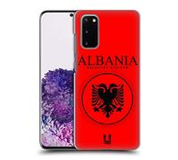 Head Case Designs Albania Albanian Shqipërisë Flag Bandiere E Toppe Custodia Cover Dura per Parte Posteriore Compatibile con Samsung Galaxy S20 / S20 5G
