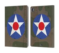 Head Case Designs Americano Prima della Guerra Coccarde Nazionali Custodia Portafoglio in Pelle Compatibile con Apple iPad PRO 13 M4 2024