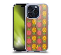 HEAD CASE DESIGNS ANANAS CUSTODIA COVER MORBIDA IN GEL PER APPLE iPHONE TELEFONI