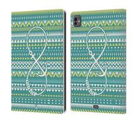 Head Case Designs Anchor Azteco Infinity Custodia Portafoglio in Pelle Compatibile con Apple iPad PRO 11 M4 2024