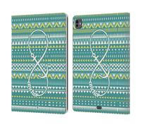 Head Case Designs Anchor Azteco Infinity Custodia Portafoglio in Pelle Compatibile con Apple iPad PRO 13 M4 2024