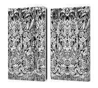 Head Case Designs Animali Doodle Mix Custodia Portafoglio in Pelle Compatibile con Apple iPad PRO 11 M4 2024