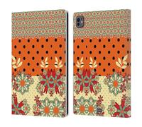 Head Case Designs Arancione Giallo Punti Floreali Custodia Portafoglio in Pelle Compatibile con Apple iPad PRO 11 M4 2024