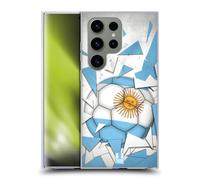 Head Case Designs Argentina Vetro Rotto Calcio Custodia in Gel [Protezione di Grado Militare] Compatibile con Samsung Galaxy S24 Ultra 5G