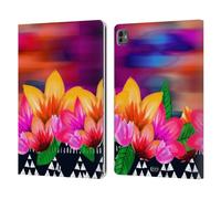 Head Case Designs Azteco Floreale Pattern Mix Custodia Portafoglio in Pelle Compatibile con Apple iPad PRO 13 M4 2024