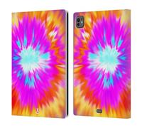 Head Case Designs Bagliore Tie Dye S2 Custodia Portafoglio in Pelle Compatibile con Apple iPad PRO 11 M4 2024