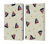 Head Case Designs Barca Pattern Marini 1 Custodia Portafoglio in Pelle Compatibile con Apple iPad PRO 11 M4 2024