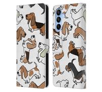 Head Case Designs Bassotto Razze di Cani 2 Custodia Portafoglio in Pelle Compatibile con Samsung Galaxy A16 5G