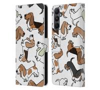 Head Case Designs Bassotto Razze di Cani 2 Custodia Portafoglio in Pelle Compatibile con Samsung Galaxy A05s