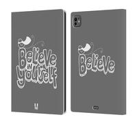 Head Case Designs Believe in Yourself Tipografia Fatta A Mano Custodia Portafoglio in Pelle Compatibile con Apple iPad PRO 11 M4 2024