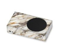 Head Case Designs Bianco, Oro E Grigio Marmo Vinile Sticker Gaming Pelle Adesivo Compatibile con Xbox Series S Console