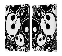Head Case Designs Bianco Teschi Jazz Custodia Portafoglio in Pelle Compatibile con Apple iPad PRO 11 M4 2024