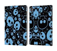 Head Case Designs Blu Teschi Jazz Custodia Portafoglio in Pelle Compatibile con Apple iPad PRO 13 M4 2024