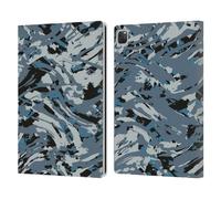 Head Case Designs Blu Urbano Camou Digitale Custodia Portafoglio in Pelle Compatibile con Apple iPad PRO 13 M4 2024