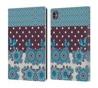 Head Case Designs Blu Violetta Punti Floreali Custodia Portafoglio in Pelle Compatibile con Apple iPad PRO 11 M4 2024