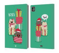 Head Case Designs Boxes Wilbur Il Gatto Natale all Star Custodia Portafoglio in Pelle Compatibile con Apple iPad PRO 11 M4 2024