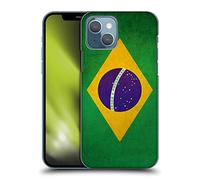 Head Case Designs Brazil Brazilian Brasil Flag Bandiere Vintage Custodia Cover Dura per Parte Posteriore Compatibile con Apple iPhone 13