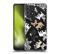 Head Case Designs Bulldog Francese Razze di Cani Pattern Custodia in Gel [Protezione di Grado Militare] Compatibile con Galaxy A52 / A52s / 5G (2021)
