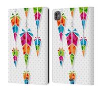 Head Case Designs Campane Tubolari Piume Geometriche Custodia Portafoglio in Pelle Compatibile con Apple iPad PRO 11 M4 2024